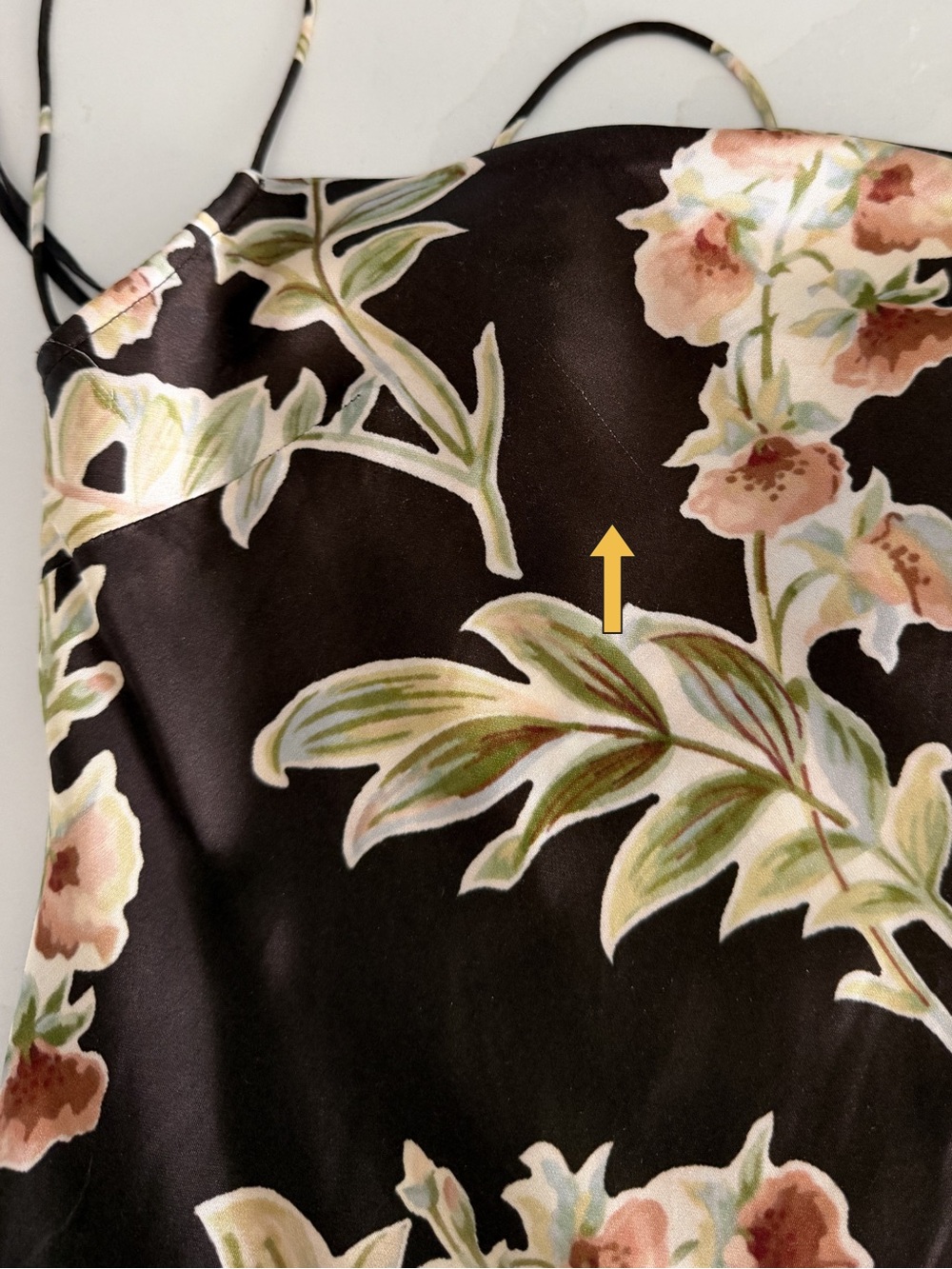 Faithfull the Brand Yolaine Midi Dress in Jardin Floral Chocolate Sz 4 - Picture 10 of 11